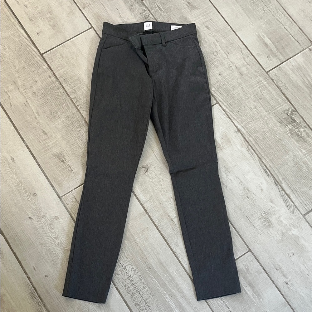 GAP Dark Gray Signature Skinny Ankle Pants